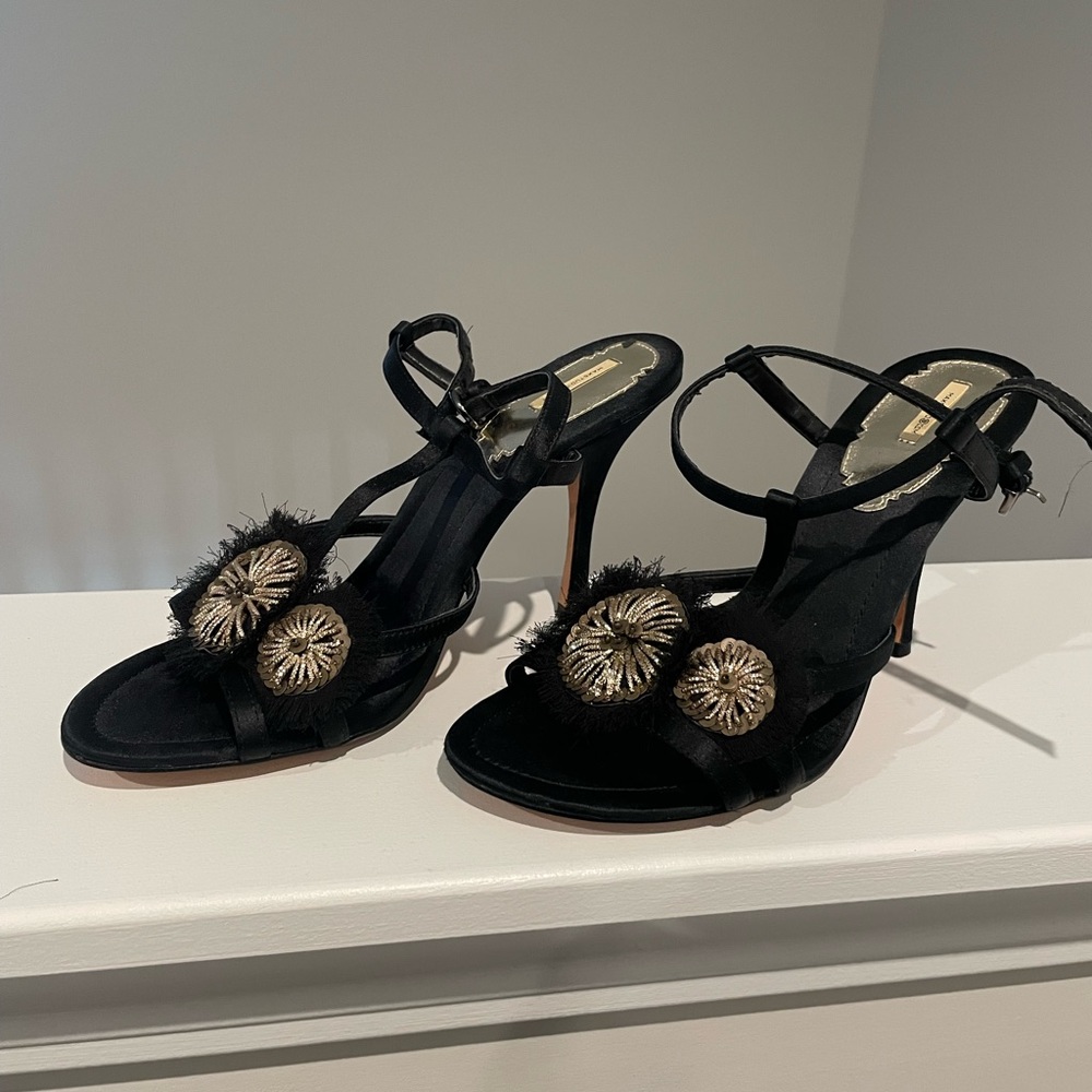 Max studio satin high heel sandals